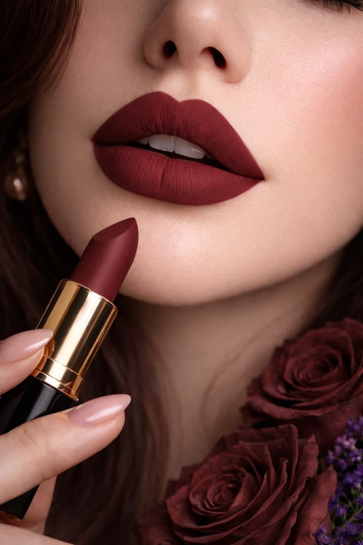 Luxury Redwine Lipstick For Lady